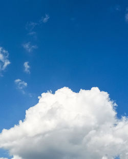 Low angle view of clouds in sky