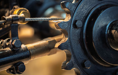Close-up of machine part