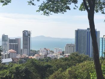 View of cityscape against sky