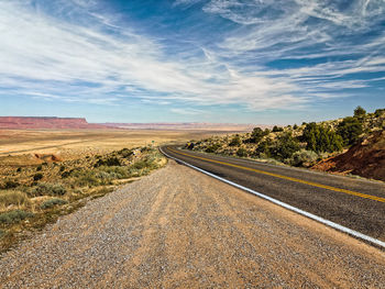 Road passing through landscape