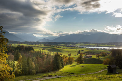 Scenic view of landscape against sky