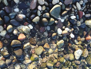 Full frame shot of pebbles