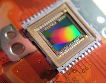 Close-up of multi colored table