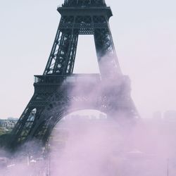 Low angle view of eiffel tower