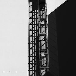 Low angle view of building against clear sky