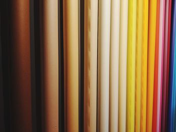 Full frame shot of multi colored pencils