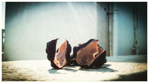 Close-up of fruits on table