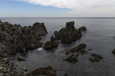 Scenic view of sea against sky