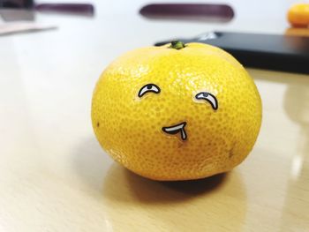 Close-up of fruits on table