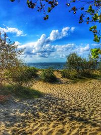 Scenic view of sea against sky