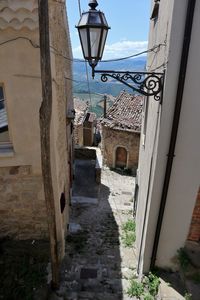 Narrow street between buildings