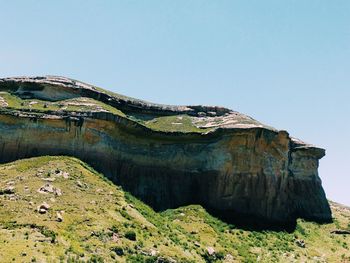 Scenic view of landscape against clear sky