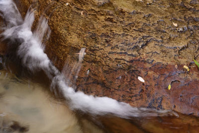 Scenic view of waterfall