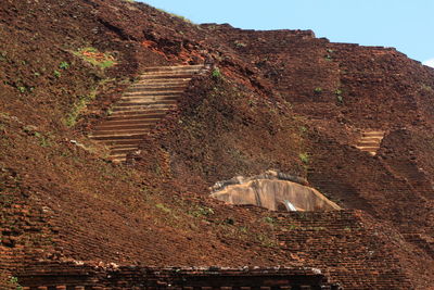 Low angle view of old ruins