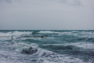 Scenic view of sea against sky