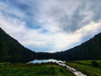 Scenic view of landscape against sky