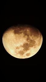 Low angle view of moon in sky