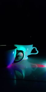 Close-up of coffee cup on table