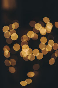 Defocused image of illuminated lights
