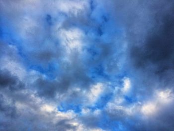 Low angle view of clouds in sky