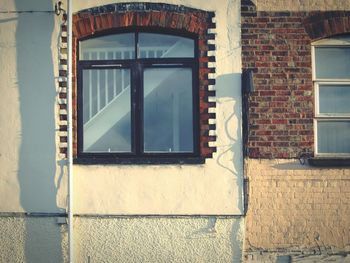 Close-up of window on wall