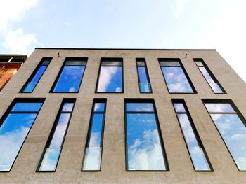 Low angle view of building against sky