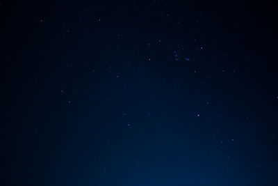 Low angle view of star field at night