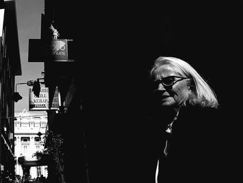 Low angle view of sky at night