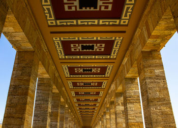 Low angle view of historical building against sky