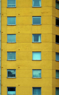 Full frame shot of yellow building