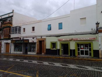 Exterior of buildings against sky in city