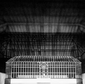 Close-up of metal window