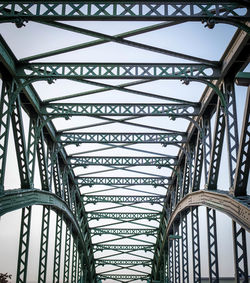 Low angle view of bridge against sky