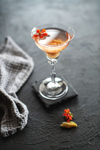 Close-up of drink on table