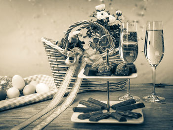 Close-up of drink on table