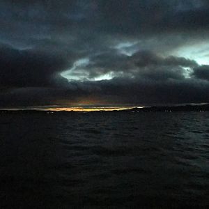 Scenic view of dramatic sky over sea