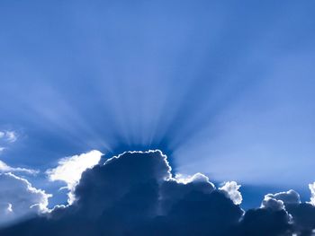 Low angle view of clouds in sky