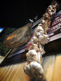 Low angle view of vegetables for sale in market