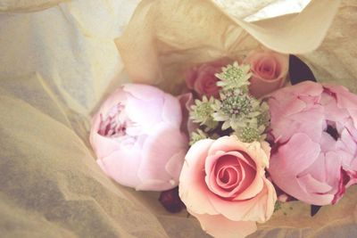 Close-up high angle view of a bouquet