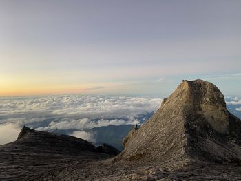 Majestic mountain - above the clouds - mount kinabalu 4095m