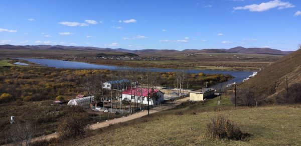 Scenic view of landscape against sky