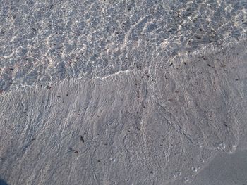 Full frame shot of water on beach