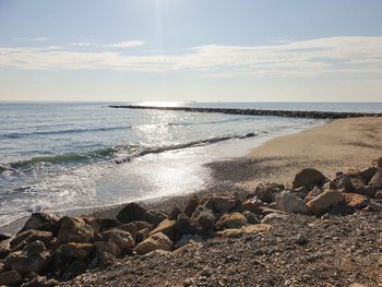 Scenic view of sea against sky