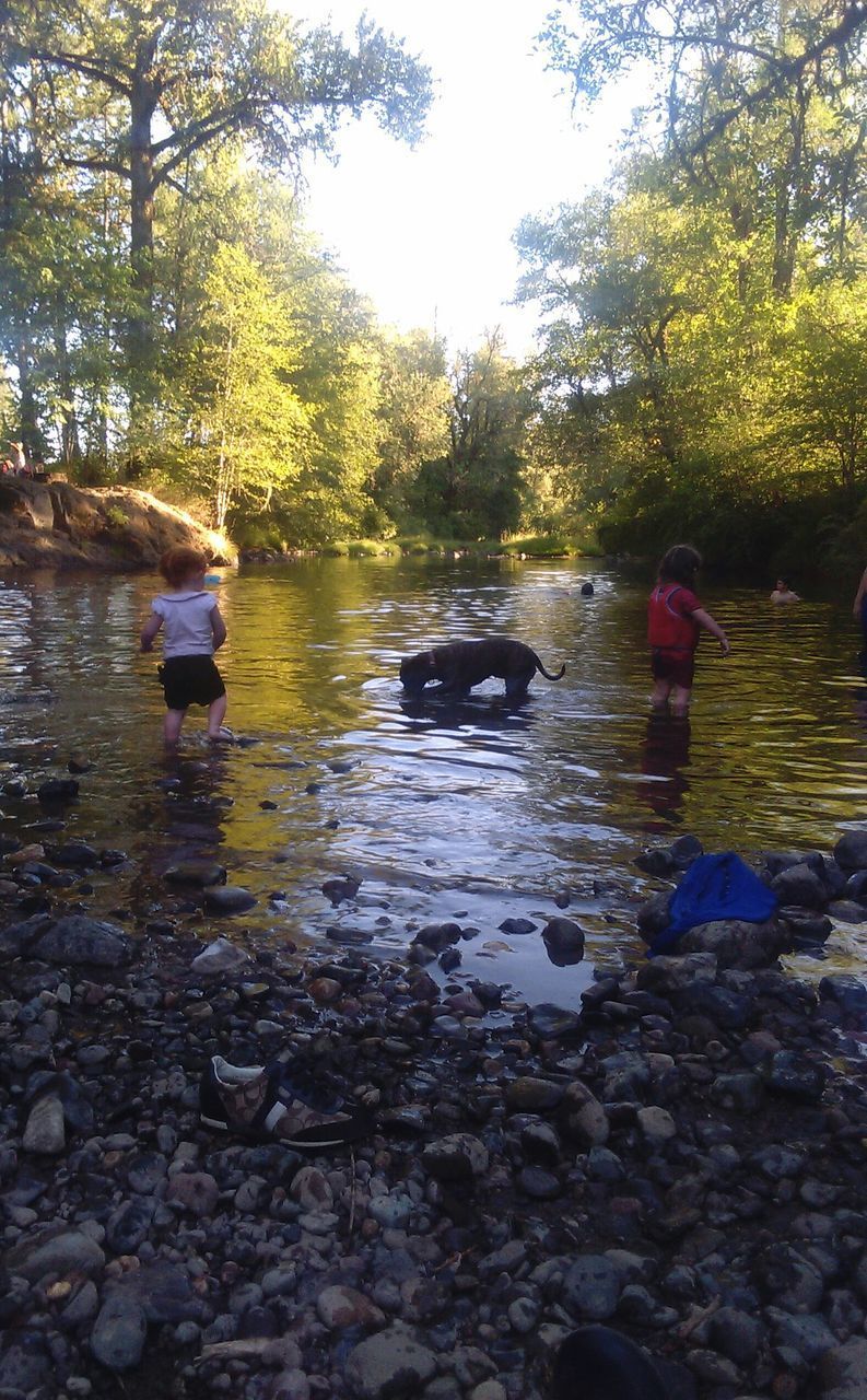 GROUP OF PEOPLE IN RIVER