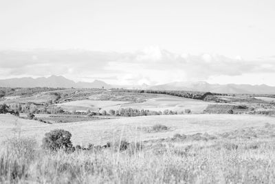 Scenic view of landscape against sky