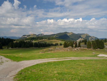 Scenic view of landscape against sky