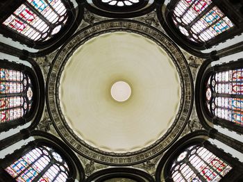 Low angle view of ceiling of church