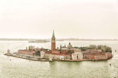 Church of san giorgio maggiore by grand canal against sky