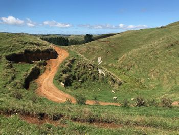 Scenic view of landscape against sky