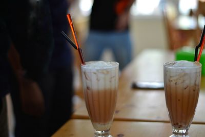 Close-up of drink on table